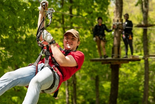 Ziplining at The Adventure Park at Nashville