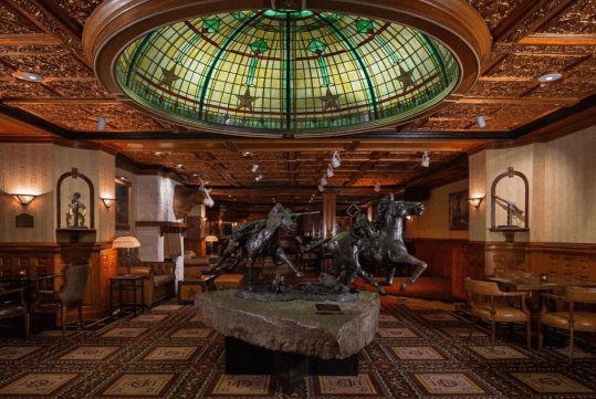 Hotel lobby.