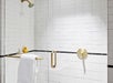 Walk-in shower inside a guest bathroom.