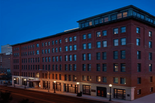 Hotel exterior.