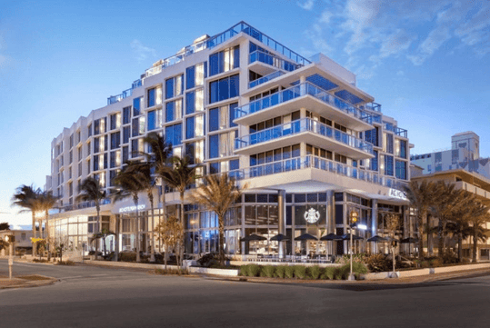 Exterior view of AC Hotel by Marriott Miami Beach, FL.