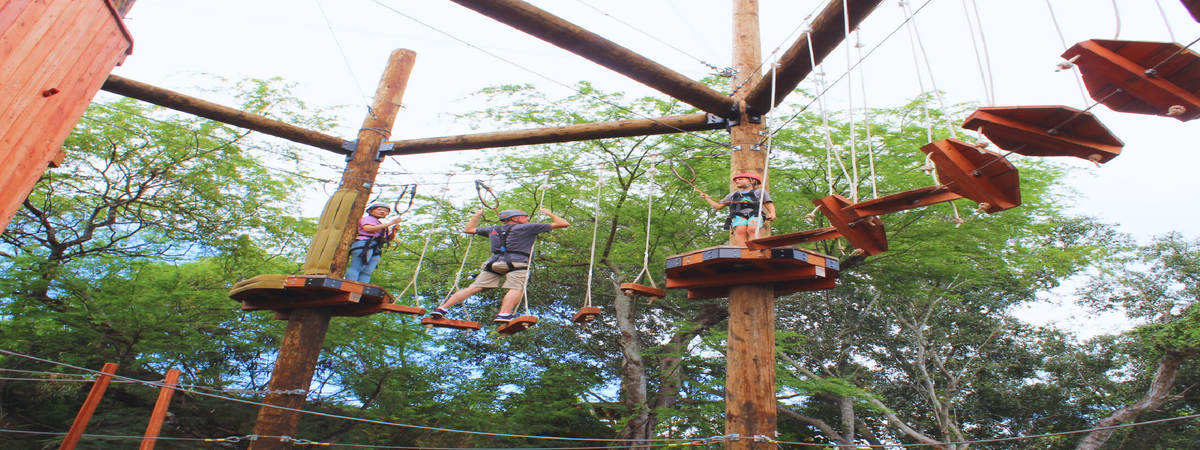 Adventure Tower Aerial Challenge Course in Kapolei, Hawaii