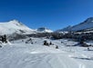 A view of Chugach State Park's snow-covered Glen Alps.