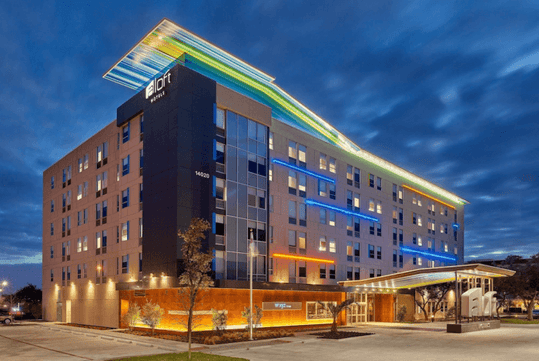 Hotel exterior.
