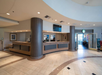 Front desk.