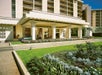 Picturesque resort front entrance.