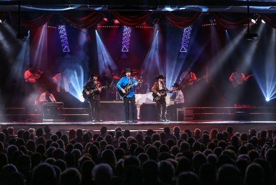 Branson's Famous Baldknobbers - Image featuring Dustin Gross, Brandon Mabe and Todd Bradshaw.