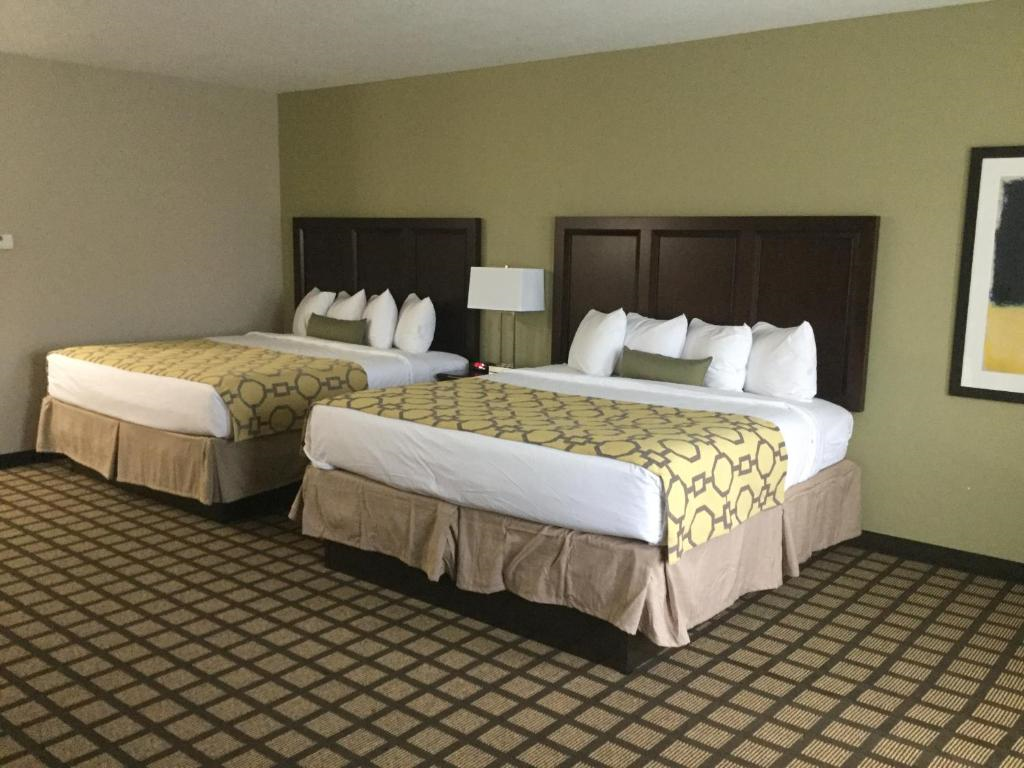 Perfect for friends or family—two queen beds for ultimate relaxation.