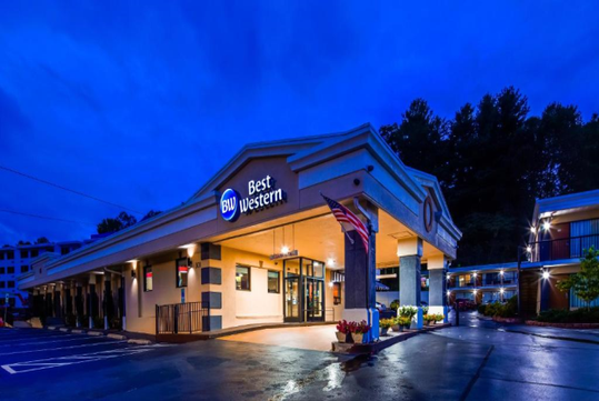 Exterior at Best Western Asheville Tunnel Road, NC. 