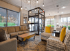 Relax and unwind in the cozy lobby seating area, designed for comfort.