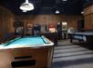 Enjoy hours of entertainment in the game room.