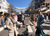 Couple taking photos at San Diego with Unlimited Biking bikes