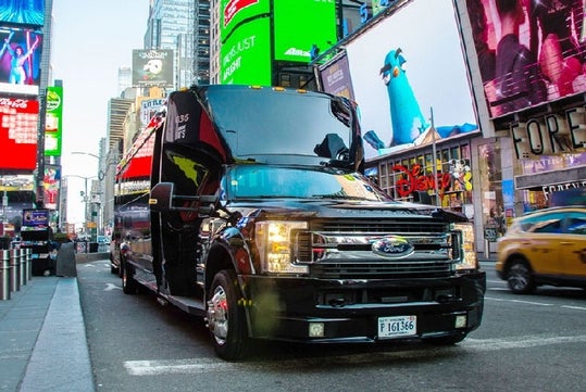 Closed-Top Bus in New York City, New York.