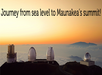 Observatories at Mauna Kea Summit at Sunset