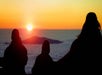 Couple watching sunset