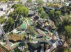 An aerial overview of the 54 hole put-put course at Big Kahuna's Water and Adventure Park in Destin, Fl. USA.