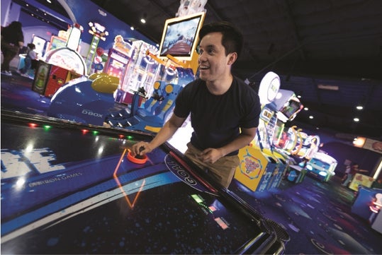 Air Hockey at Boomers Boca Raton