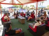 The ultimate outdoor area for food, sports, and fun!
