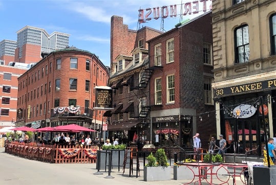Restaurants along on the VIP Freedom Trail Walking Tour route in Boston, Massachusetts.