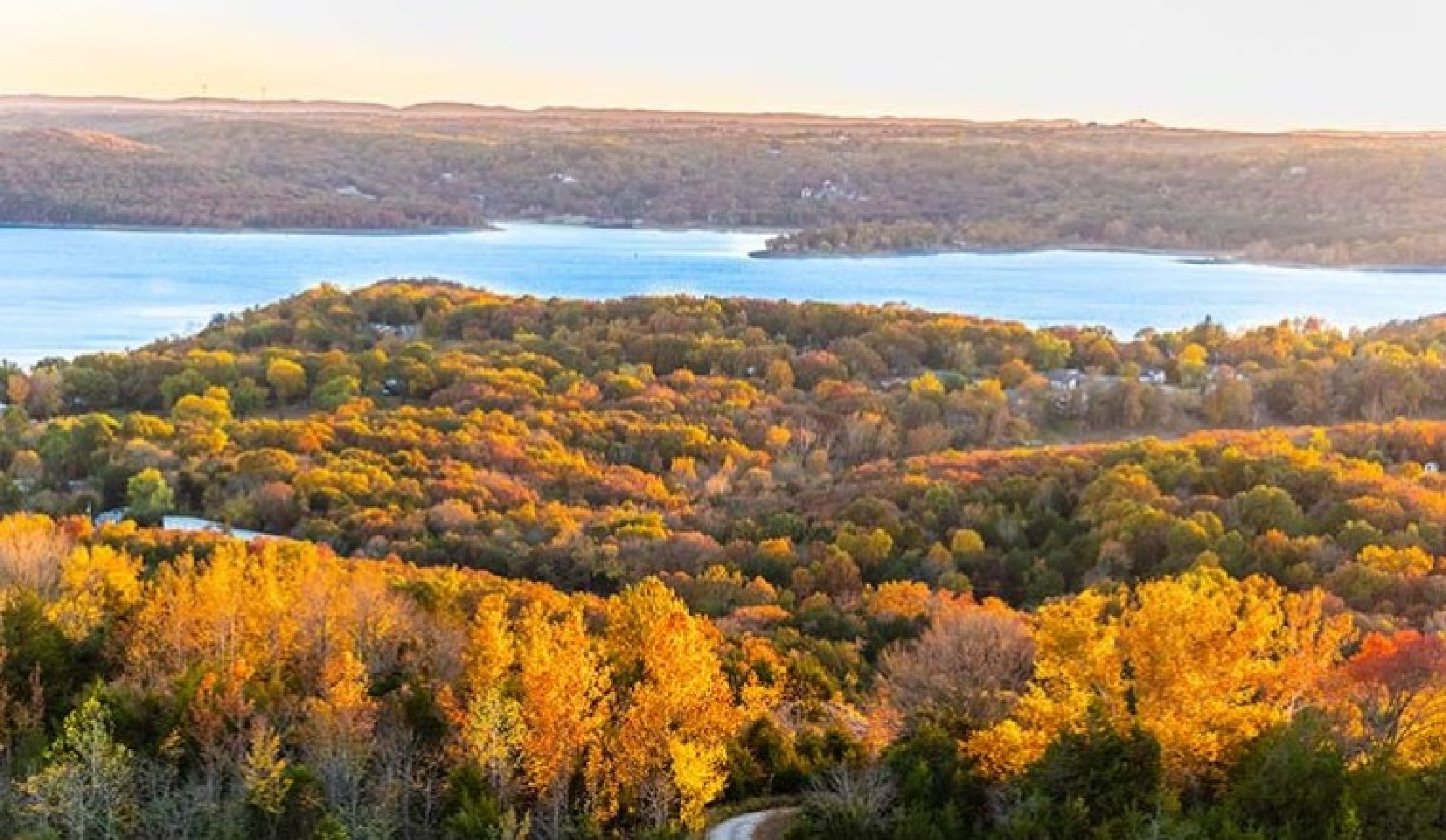 Branson Lake during fall season