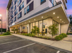 Hotel outdoor parking space.
