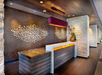 Front desk at the hotel.