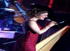 A closeup of Cassandre performing onstage in the Voice of an Angel Christmas Spectacular in Branson,MO.