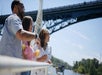 Guests sightseeing at the Brunch Cruise.