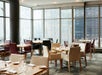 Restaurant with the view of the World Trade Center.