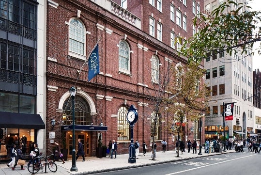 Hotel entrance.