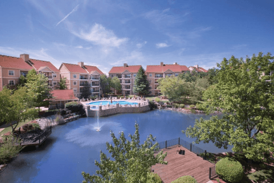 The hotel’s exterior is a perfect blend of charming and warmth.