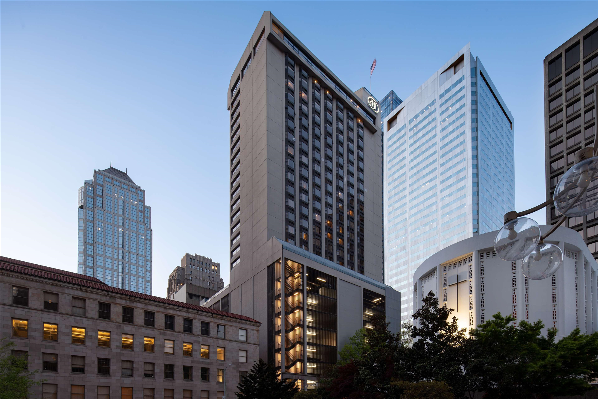 Hotel exterior.