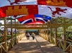 Stroll our boardwalk of flags