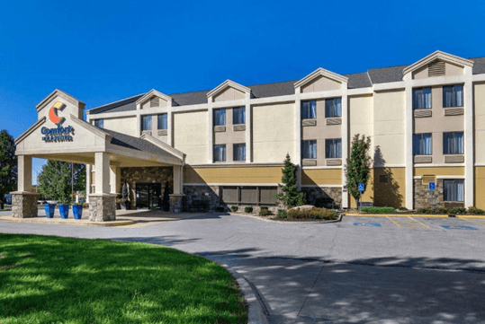 Hotel exterior.