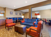 The lobby lounge area offers a comfortable and inviting space to relax and unwind.