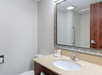 Modern sink for convenience.