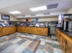 A three counter breakfast bar with a drink and coffee station at the Comfort Inn at Thousand Hills in Branson, Missouri.