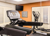 Fitness room with treadmills, panel TV and other cardio equipment.