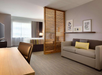 Guest room with a king bed and a sofa bed