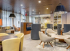 Stylish lounge with modern seating