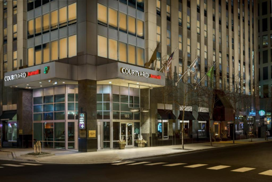 Hotel exterior.
