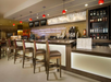Cocktail lounge with a selection of liquor, wine and other alcoholic beverages.