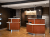 Stylish reception/front desk.