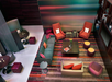Feel the vibrant energy of the lobby.