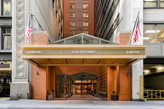 Hotel Entrance - Courtyard by Marriott New York Manhattan/Times Square.