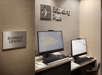 Business center with computers.