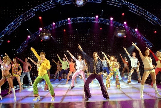 The cast The Ultimate 70's Show at the King's Castle Theatre in Branson, MO