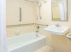 Guest bathroom at Days Inn by Wyndham Valdosta/Near Valdosta Mall.