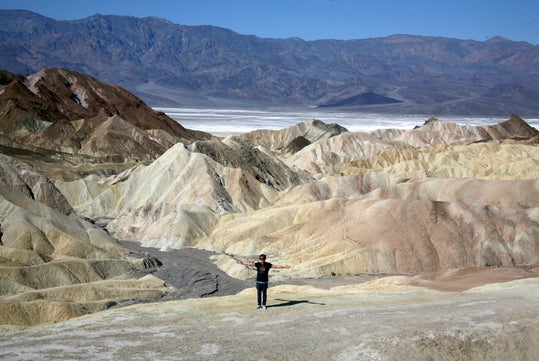 Zabriskie Point: a sea of dramatic badlands.