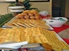Buffet breakfast at Destiny Palms Hotel in Kissimmee, Florida.